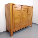 Vintage Maison Regain elm wardrobe from the 70s and 80s