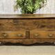 Louis XV 19th-century chest in chestnut with 2 drawers.