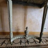 Louis XVI period console – Carved wood & Sainte-Anne marble – 18th century