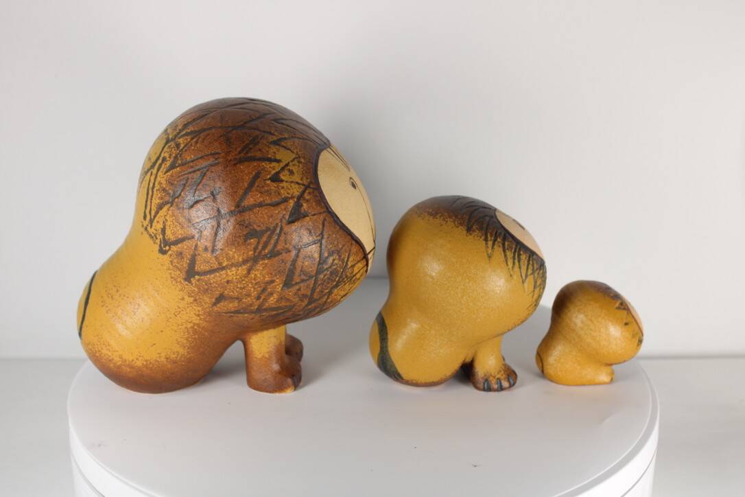 Lions Lisa Larson ceramic Gustavberg Sweden 1964