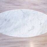 Scandinavian coffee table, teak and marble, 1960