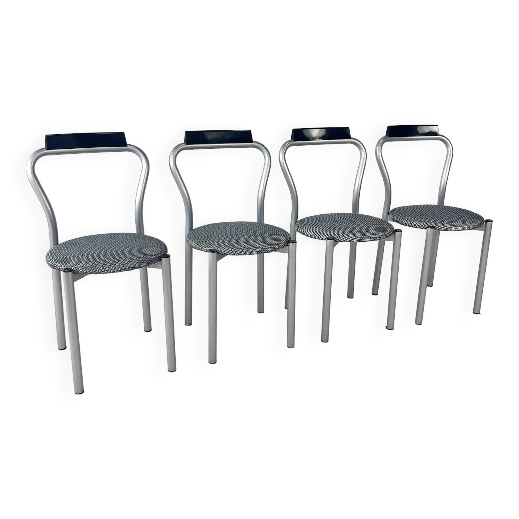 Set of 4 Dining Chairs by Calligaris Italy, 1980s