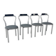 Set of 4 Dining Chairs by Calligaris Italy, 1980s