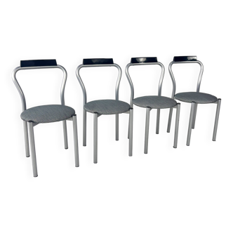 Set of 4 Dining Chairs by Calligaris Italy, 1980s