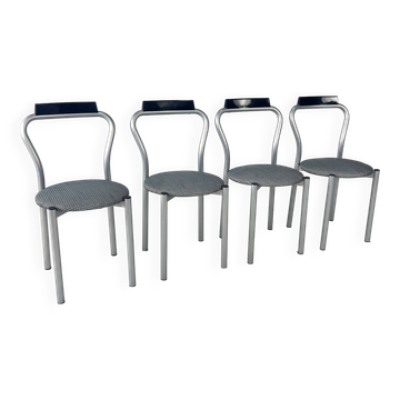 Set of 4 Dining Chairs by Calligaris Italy, 1980s