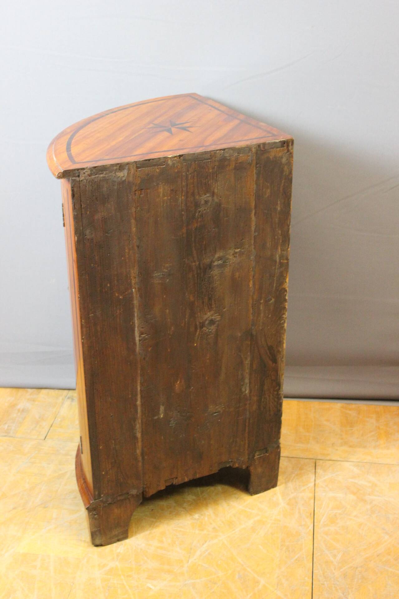 Louis XV corner cupboard with Maltese cross 18th century
