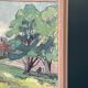 Original Swedish Oil on Canvas – "Landscape Composition" by Kramer – Signed – Vintage and Framed – 72 × 62 cm (28.3" × 24.4")