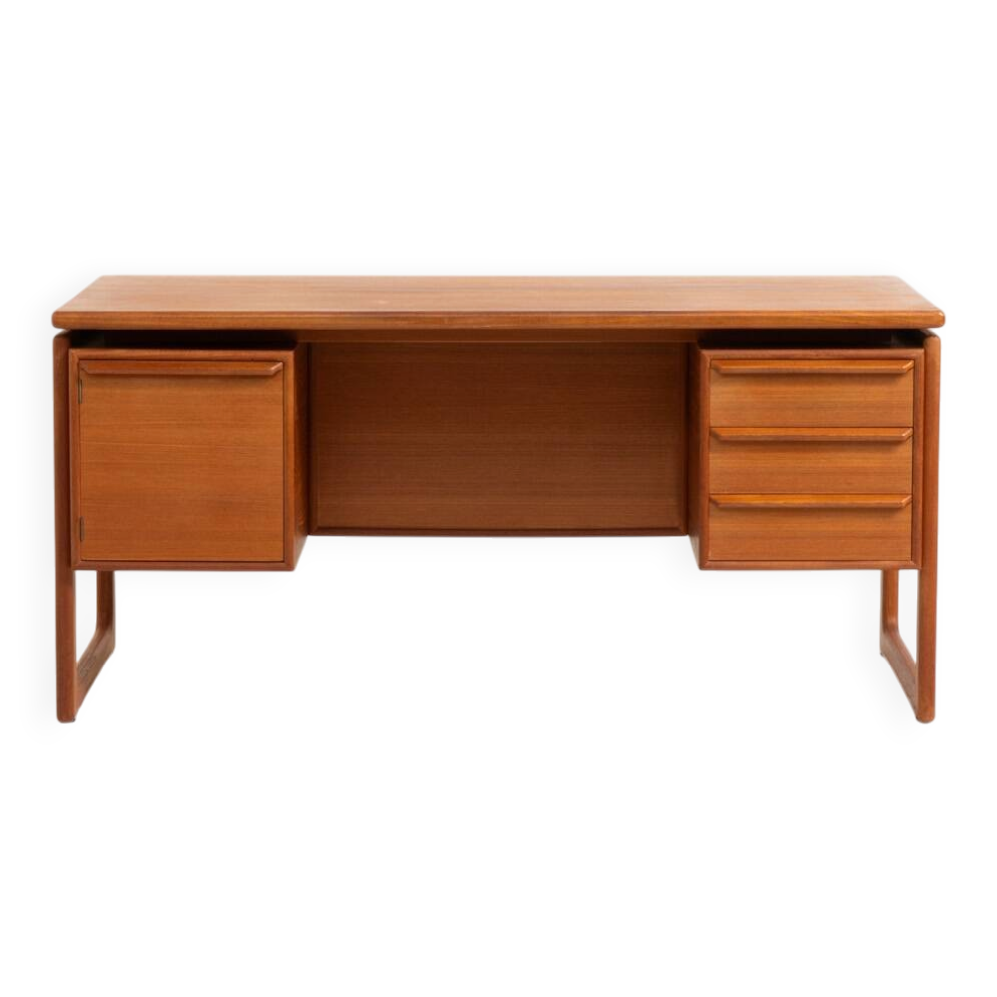 Teak executive desk by G.V. Møbler