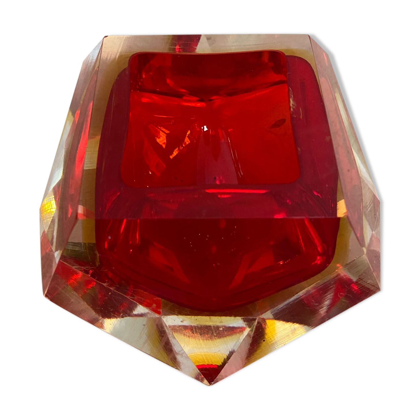 Sommerso Murano ashtray