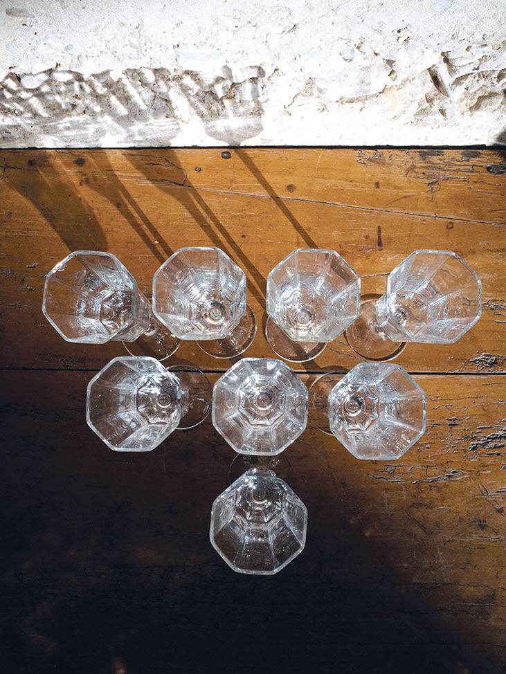 Set of 8 champagne flutes