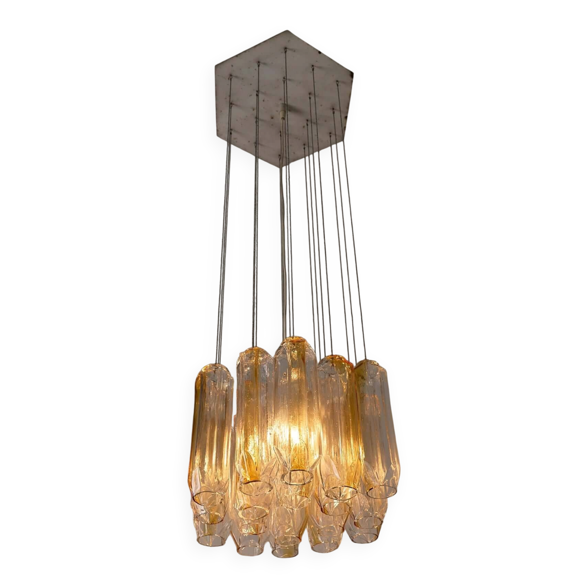 Murano glass "Quadrifoglio" pendant by VeArt, 1970s
