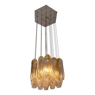 Murano glass "Quadrifoglio" pendant by VeArt, 1970s