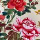 Tableau deux aquarelles sur tissus Chine fleurs et oiseaux cadres XIX°