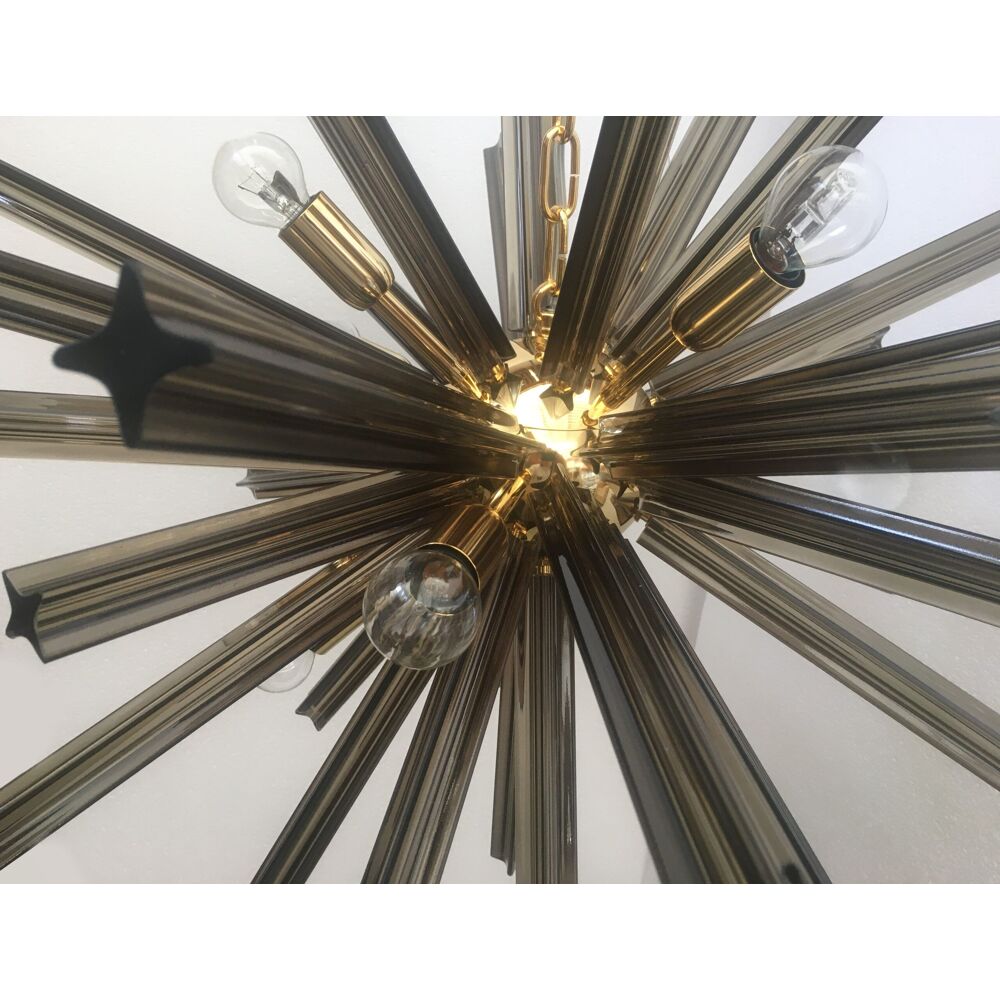 Murano glass Quadriedro chandelier