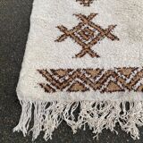 Handmade knotted Berber Moroccan wool rug 170x225cm
