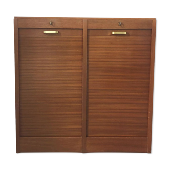 Double binder with low curtains