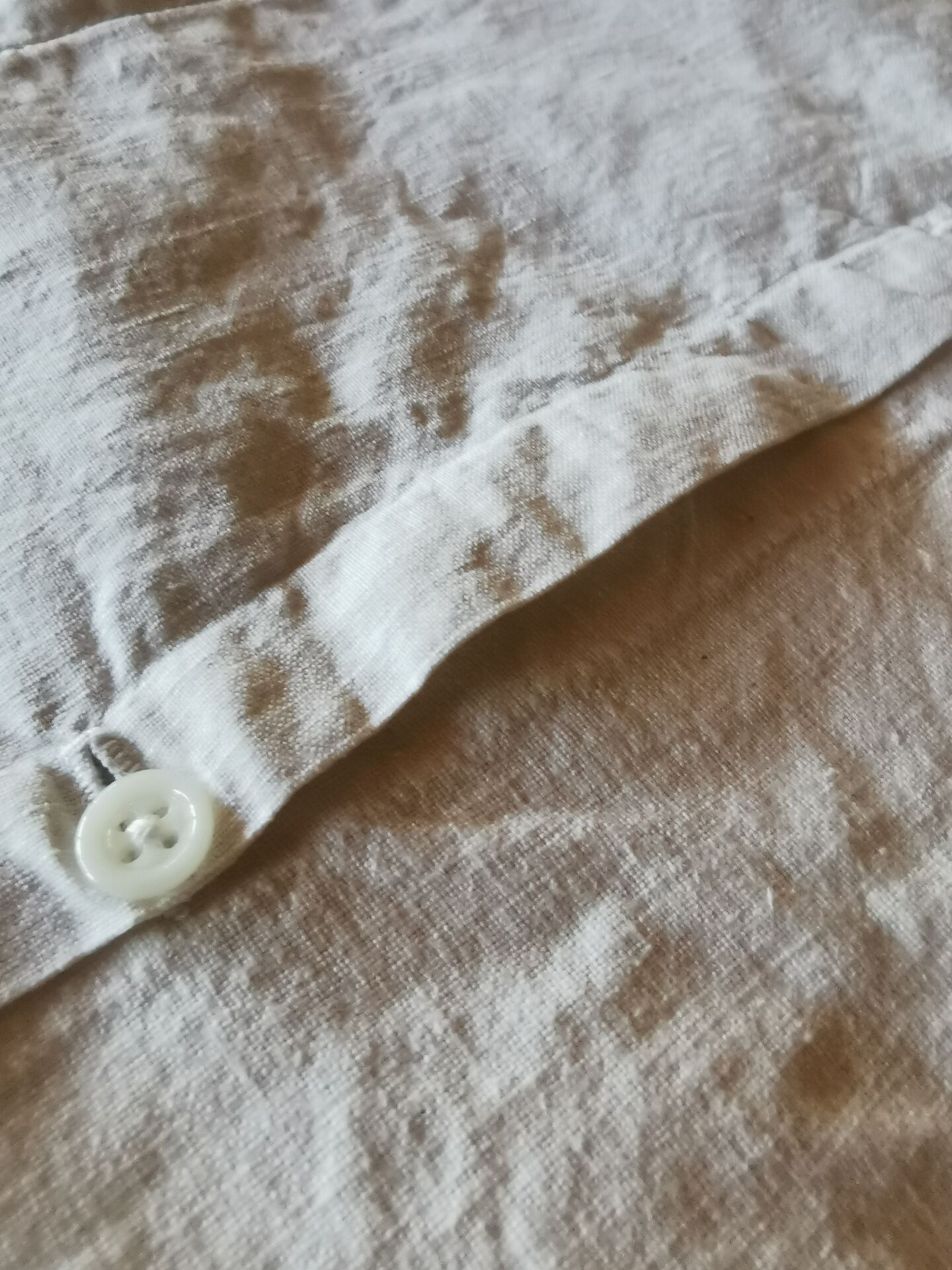 Pair of antique linen pillowcases with monogram