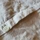 Pair of antique linen pillowcases with monogram