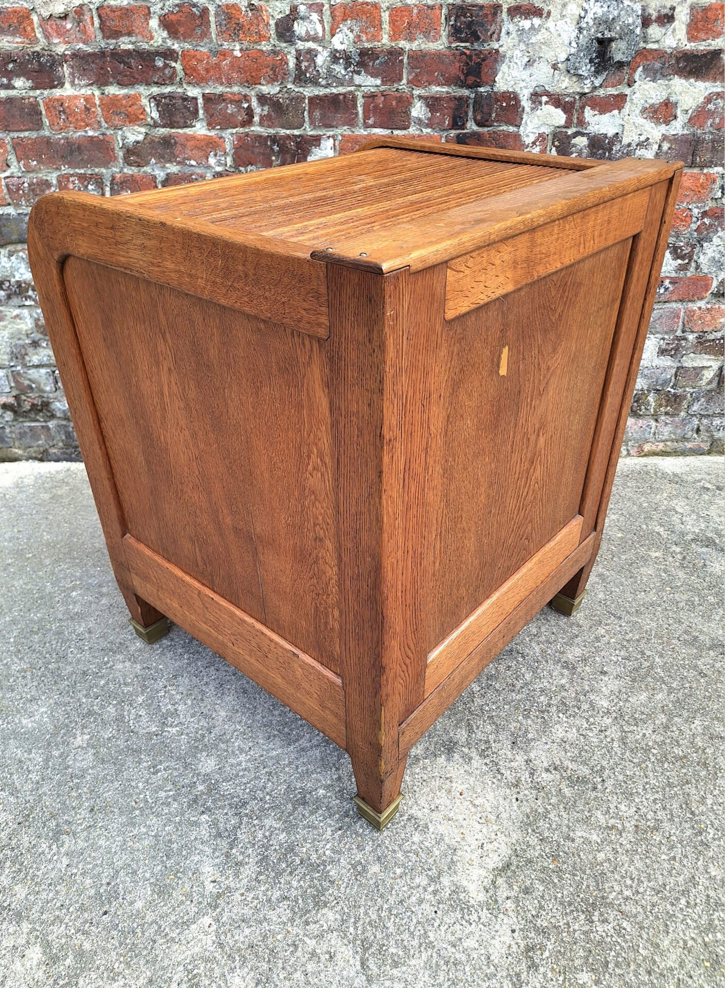 Large Art Deco curtain cabinet, antique secretary.