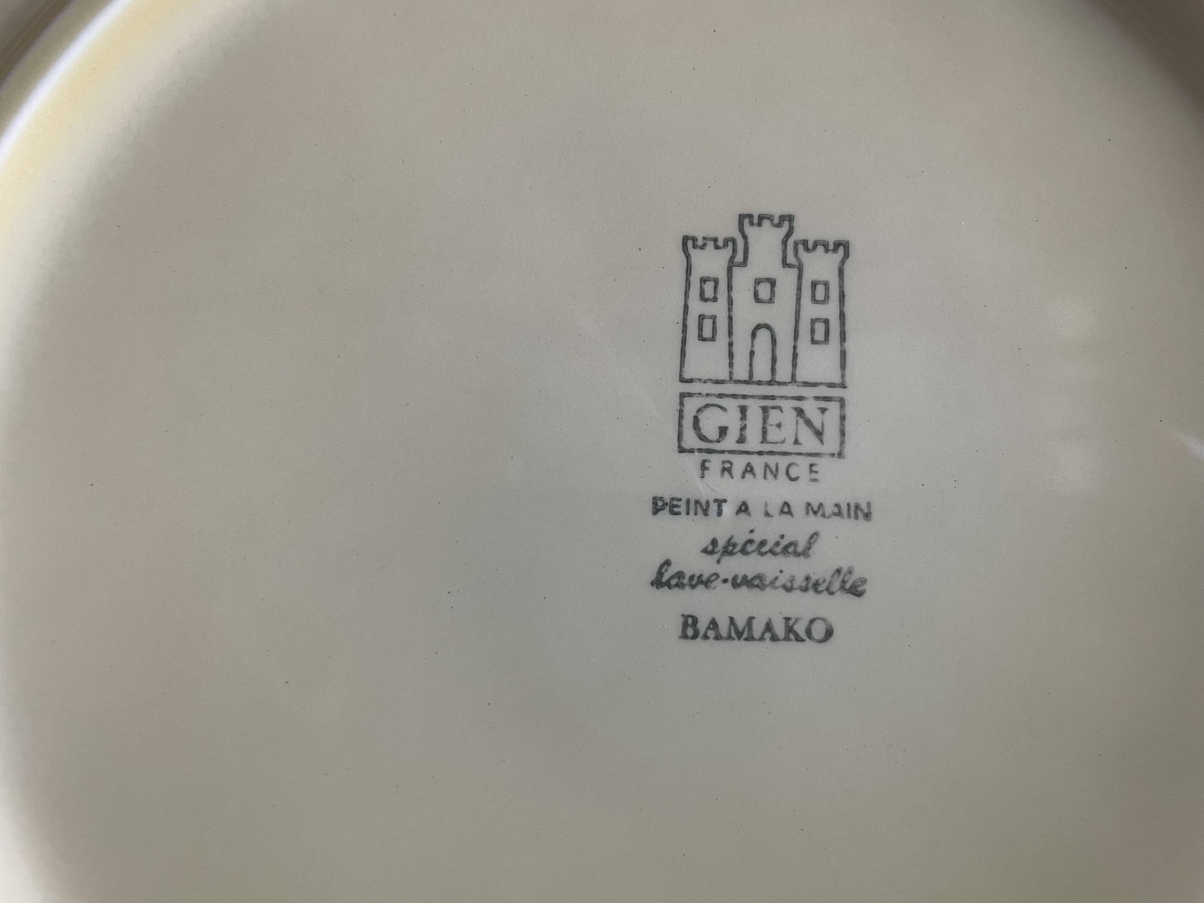 8 plates Gien Bamako
