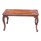 Table de salon en marqueterie de laiton