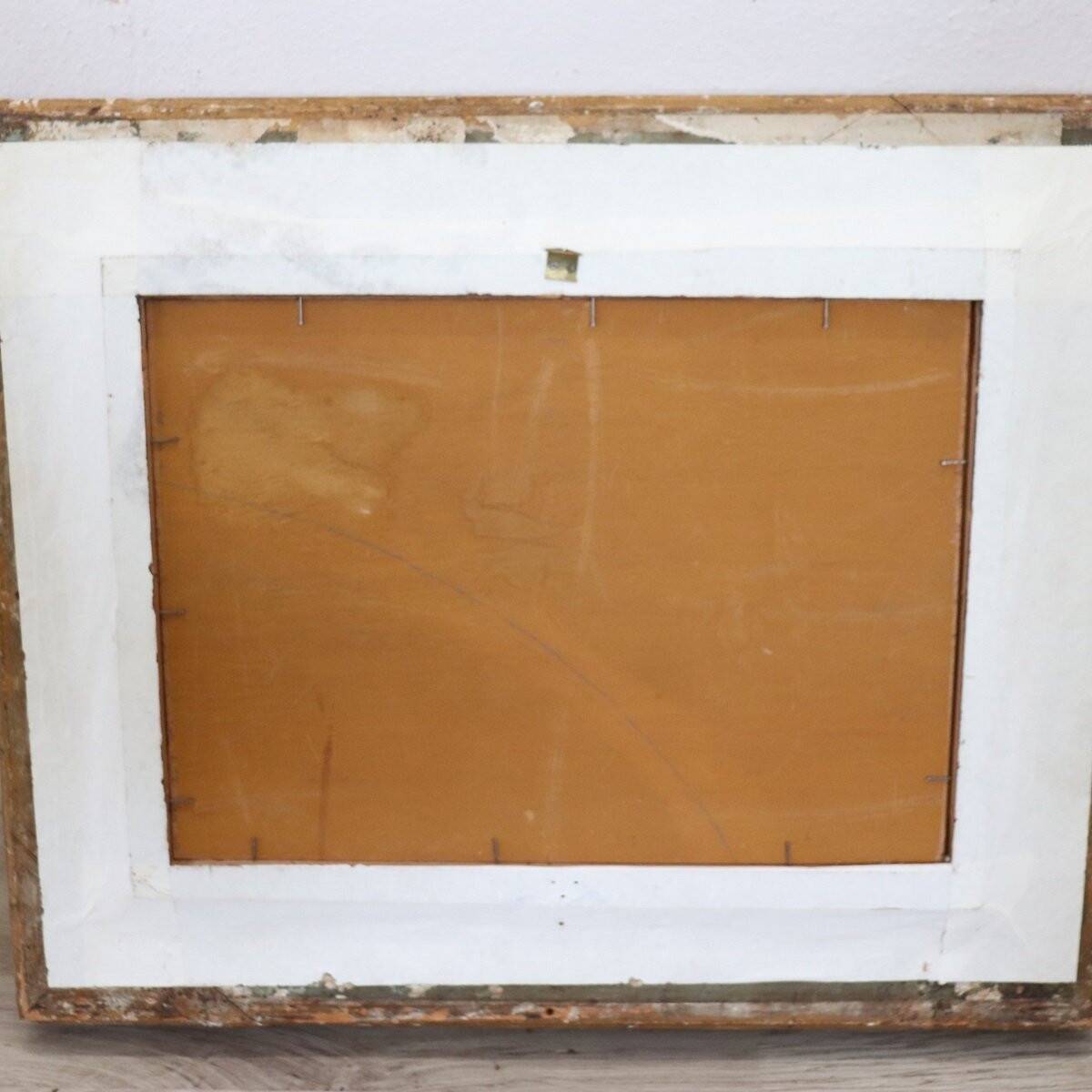 Fille allongée, peinture à l'huile sur panneau signée A Villa, Italie fin du 19ème siècle
