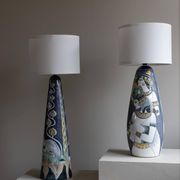 Marian Zawadzki "Oryx" Floor Lamp Unique, Tilgmans Ceramic, Sweden, Dated 1963