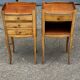 Pair of Louis XV style cherrywood bedside tables