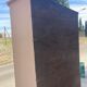 Painted cupboard made of solid wood