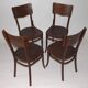 Antique dining chairs by Jozef Mintzis, Poland 1920s