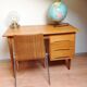 Multiplied wooden chair and chrome feet, vintage 60/70s