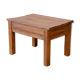 Table de chevet d'appoint en teck birman naturel