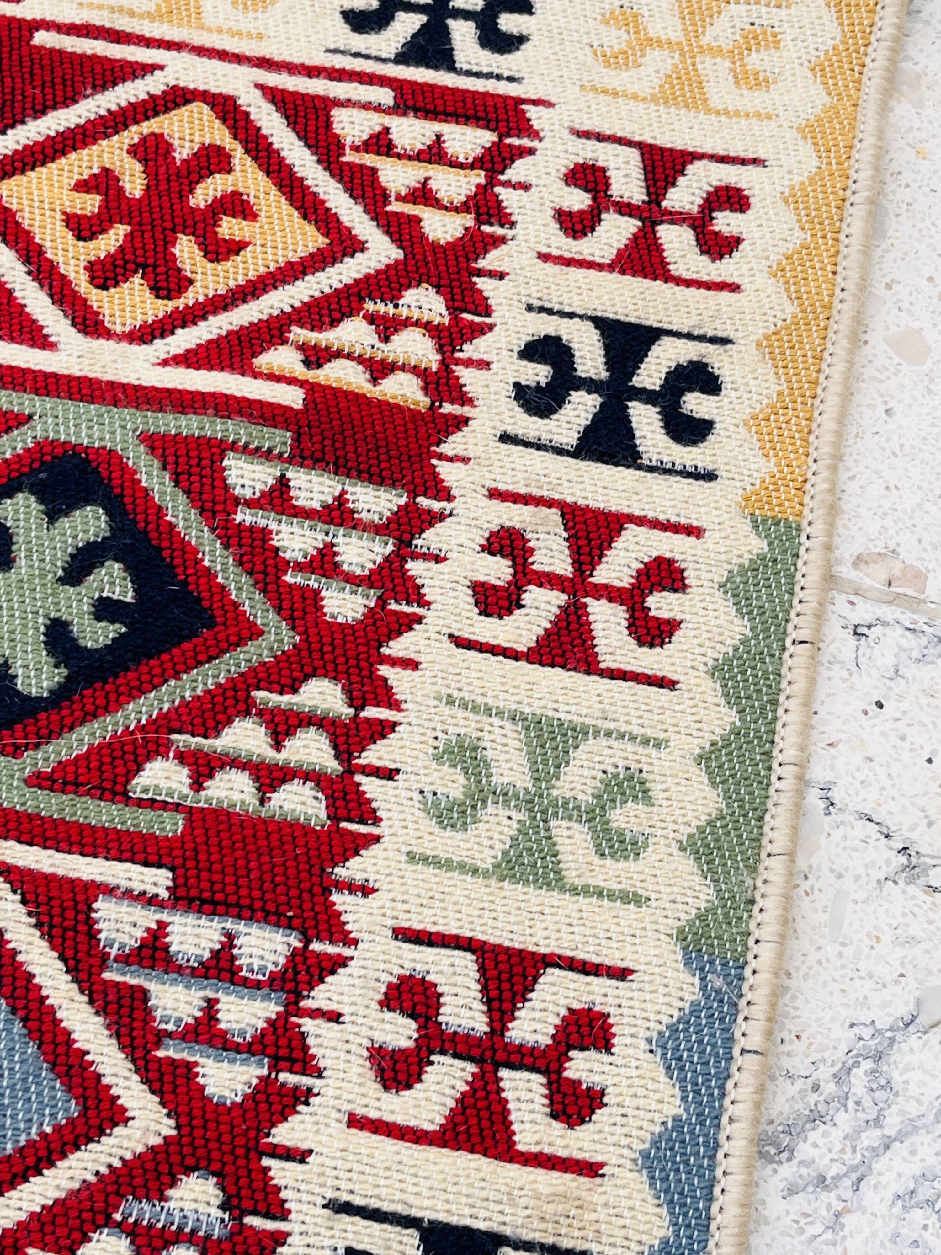 Reversible vintage rug