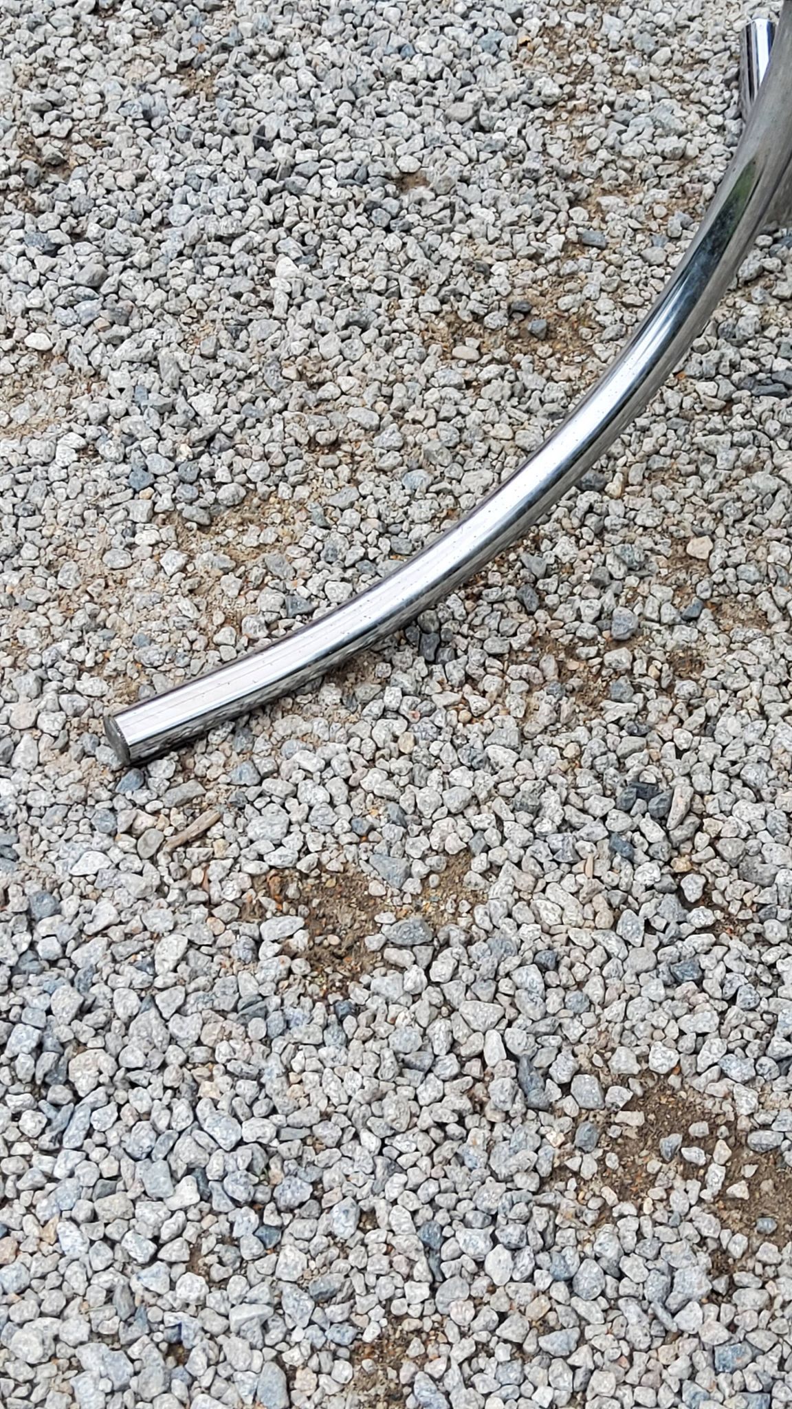 Dining table from the 70s top smoked glass base chrome