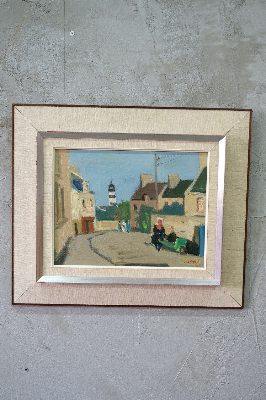 Ove Olson ( 1903-1975 ), Swedish Modern Painting, 1972, Oil on Cardboard