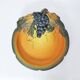 Danish Hand-crafted Art Nouveau Grape Decorated Platter by P. Ipsens Enke