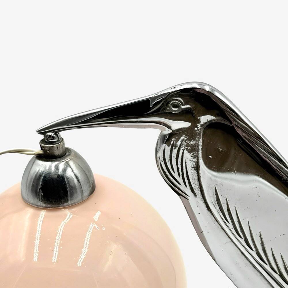 Chrome marabout lamp Art Deco