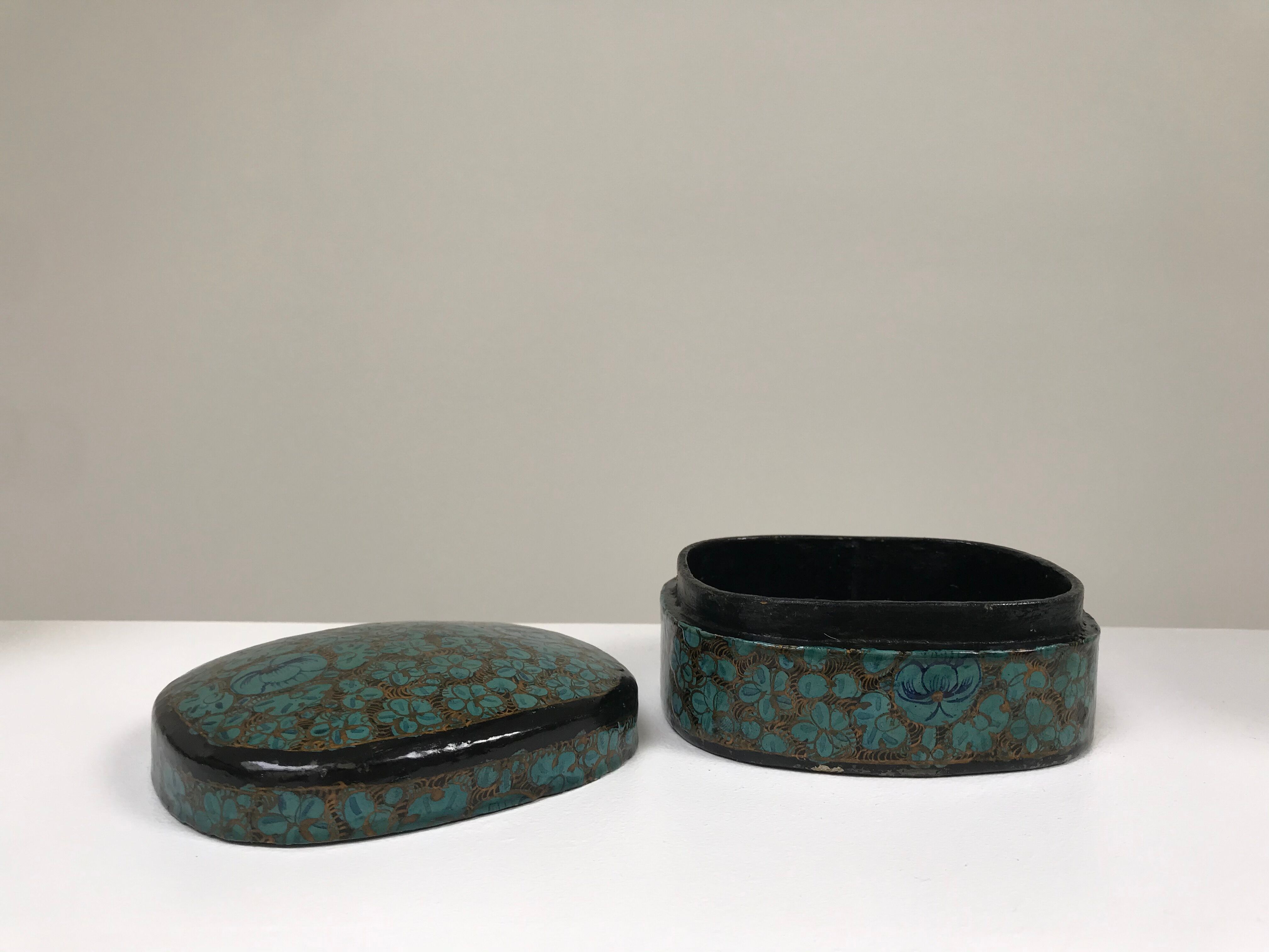 Hand-painted wooden box