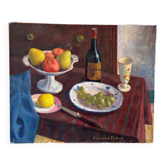 Nature morte signée