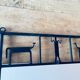 Rectangular wrought iron mirror, Frederick Weinberg
