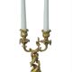 Chandelier Louis XV St Louis from the 19th century decorated with dolphins.