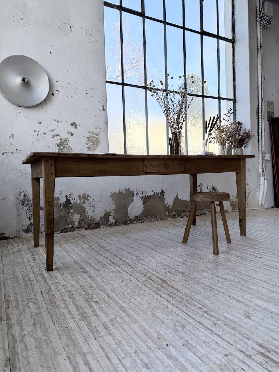 1950 pine farmhouse table 2m