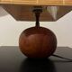 Lampe boule bois massif