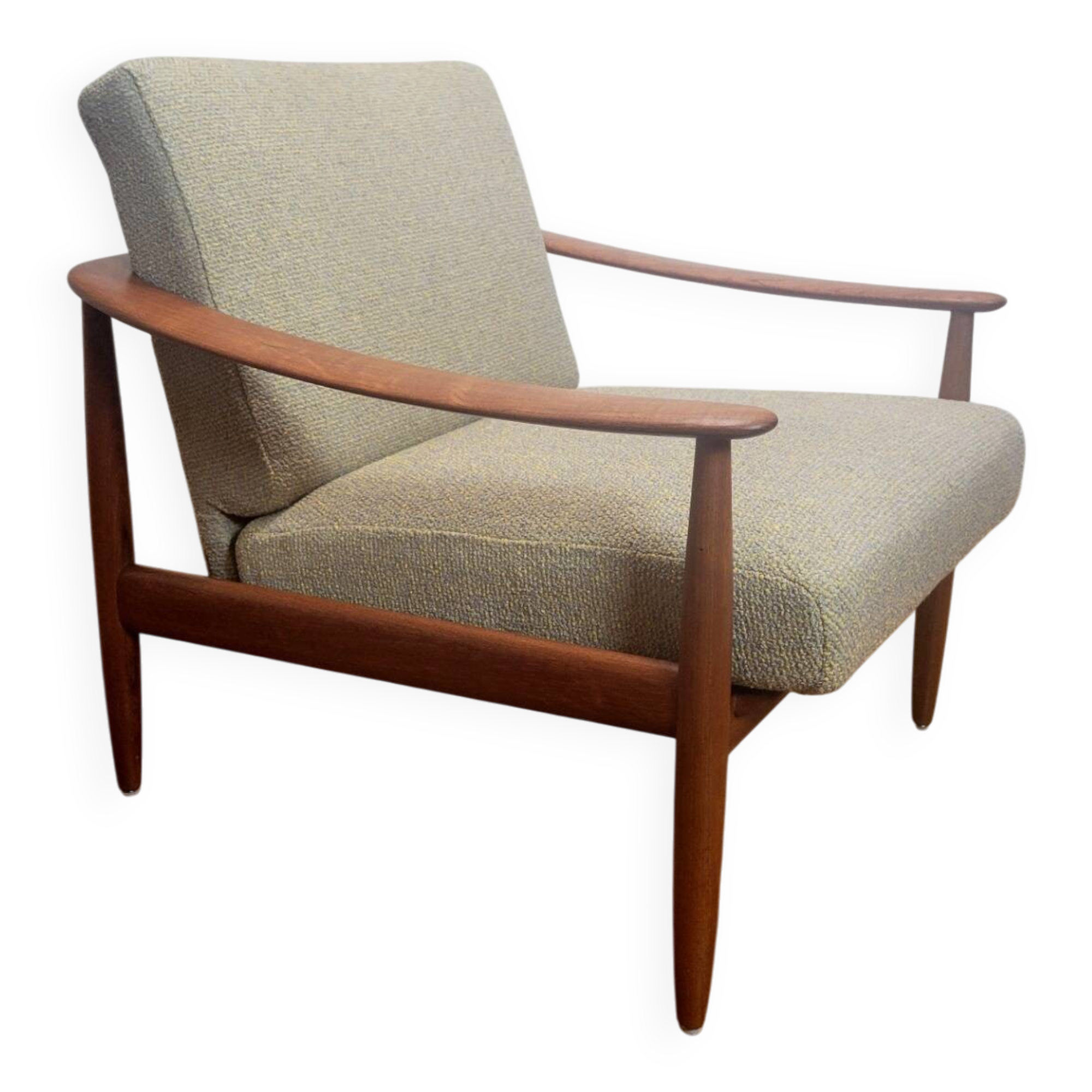 Vintage lounge chair in teak by Carl Straub, 1960