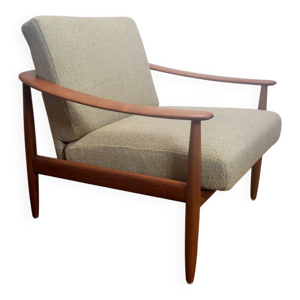 Fauteuil vintage en teck - carl