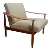 Vintage lounge chair in teak by Carl Straub, 1960