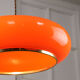 Suspension en laiton orange et plexiglas space age années 70