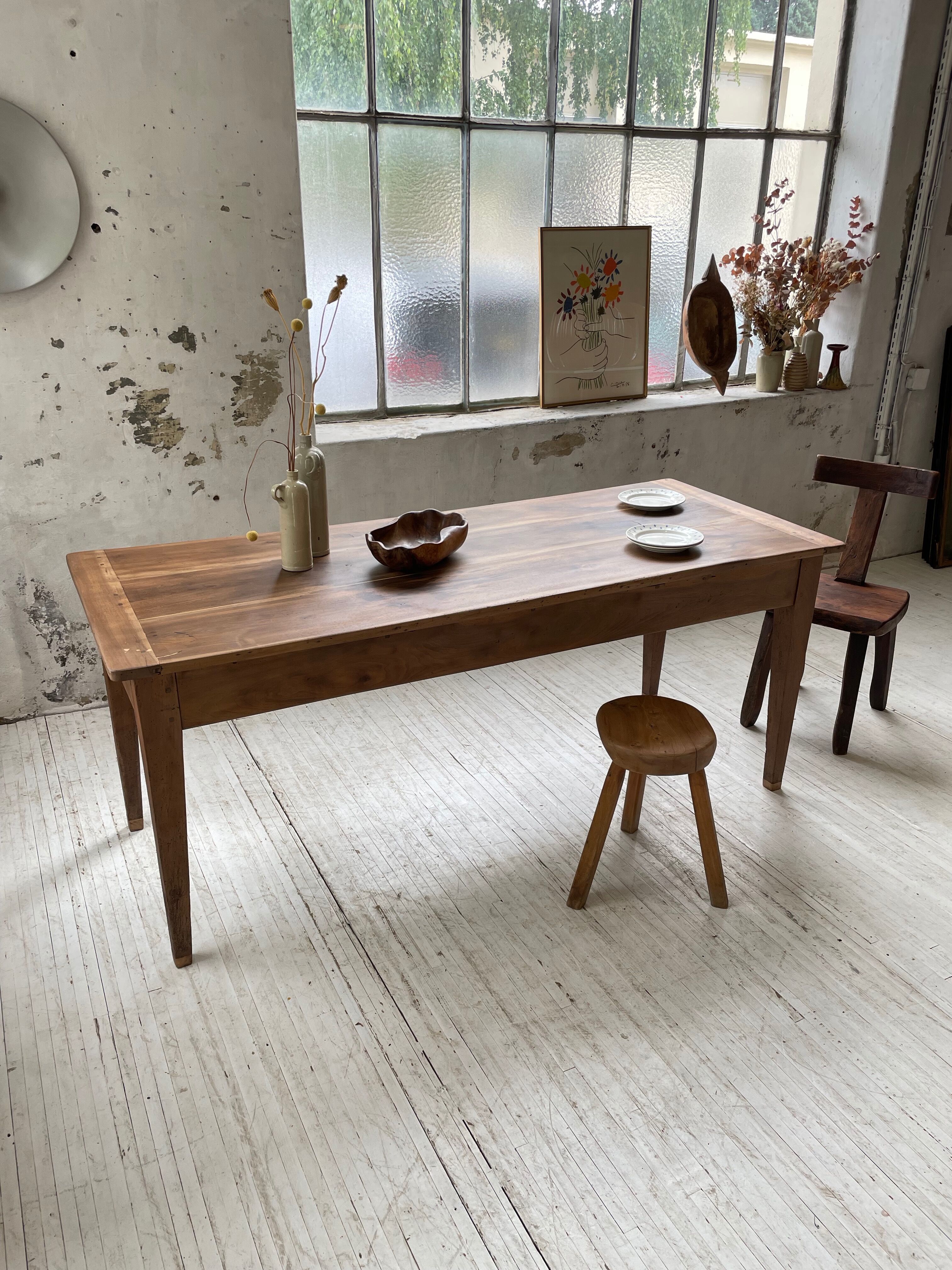 Walnut farm table 190cm