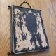Old beveled triptych barber mirror 60x25cm