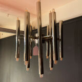 Scoliari chandelier with 18 bright nickel dots distributed by Boulanger